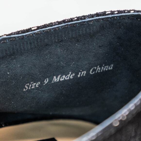 Dolce Vita Beny Black Onyx Leather Snake Print Loafers Womens Size 9 NEW - Picture 7 of 13